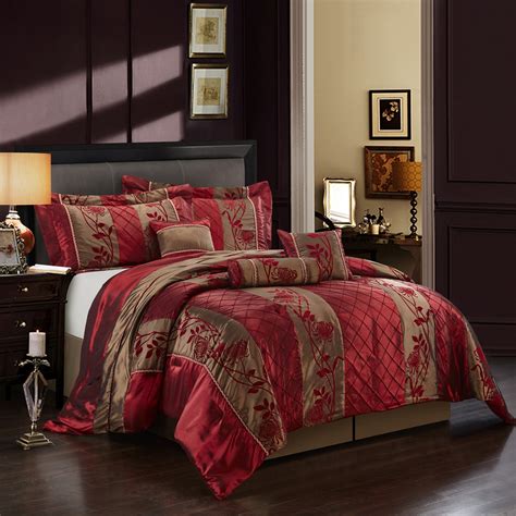 Buy Online Red Queen Size Comforter Set